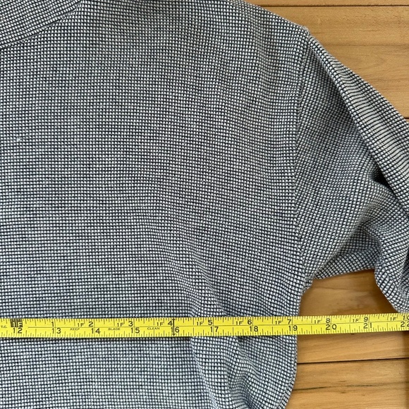 LL Bean womens waffle hoodie pullover stripe - Picture 3 of 8